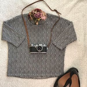 Anthropologie Akemi + Kin Geometric Top